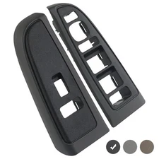 Window Switch Bezel Cover Compatible with Chevy Chevrolet Avalanche Dark Gray 