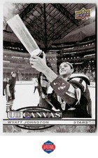 2025-26 Upper Deck #C-153 Wyatt Johnston UD Canvas Black &amp; White