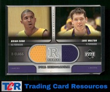 2004-05 Upper Deck R-Class #R2-CW Brian Cook Luke Walton Class R-Tifacts Dual