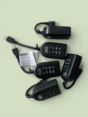 MyTouch Smart Simple Set Plug-In Timer Indoor/Outdoor  (LOT OF 5)  HH