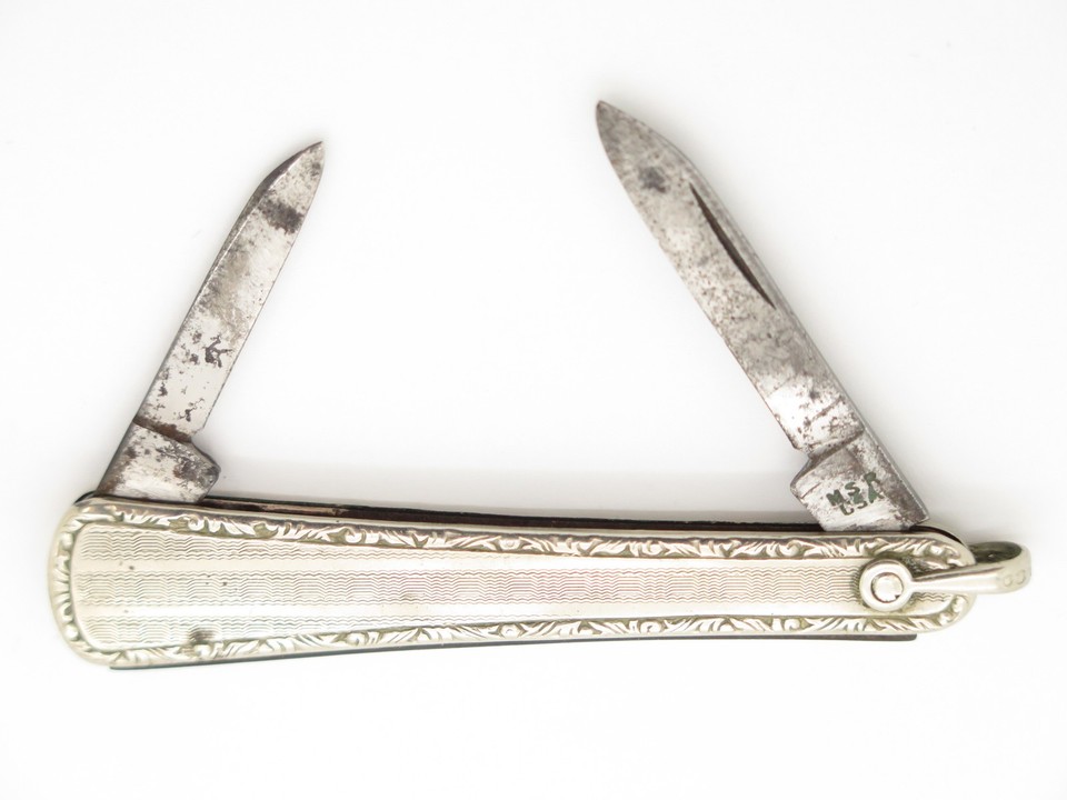 Vintage M.S.R. Co. USA 2.4" Gentleman Folding Pen Knife Keychain Accessory