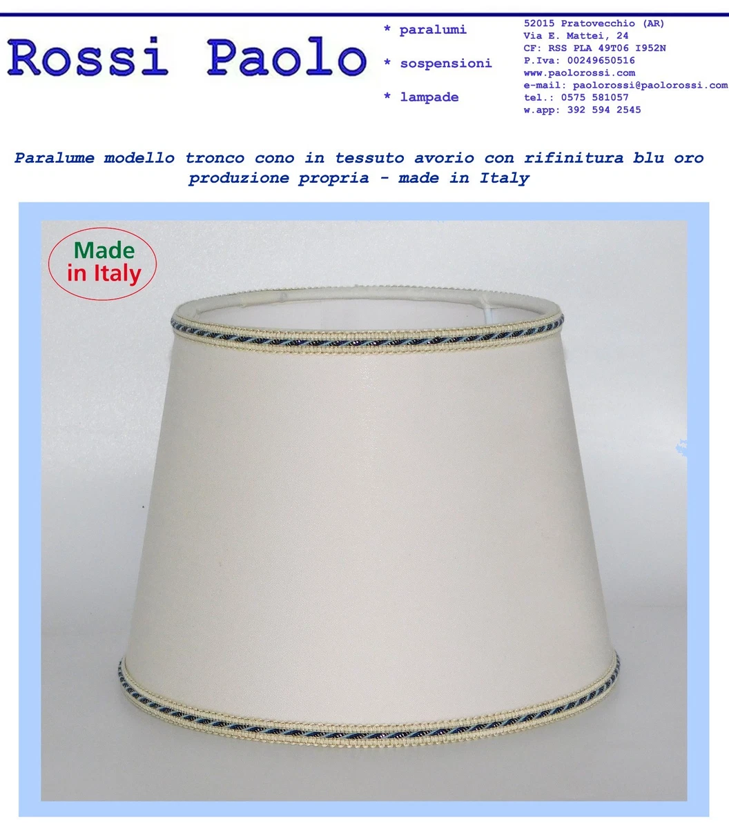 PARALUME LAMPADA DA soffitto e da tavolo tamburo casa 20x30 cm paraluce