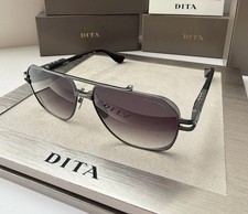 DITA KUDRU DTS436 Sunglasses Black Iron Palladium Gray Gradient Lenses