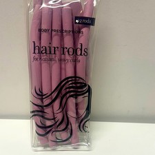 12 Pink Hair Rods for Natural Wavy Heatless Curls by Body Prescriptions