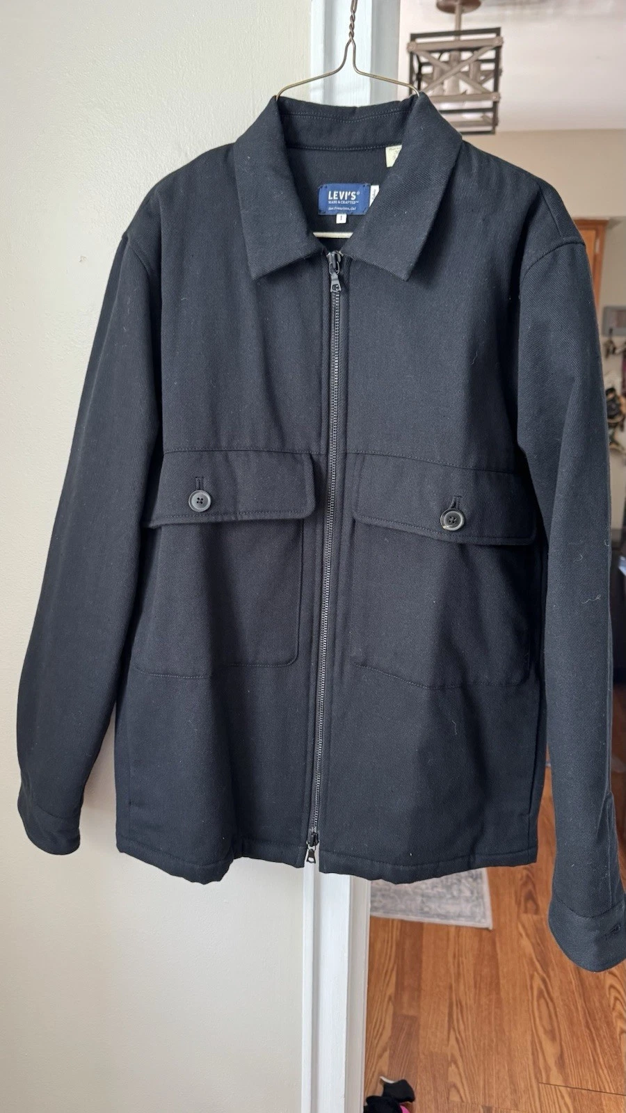 Levis Made and Crafted Black Zipped Overshirt Men’s Small
Opens in a new window or tab