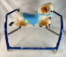Flexible Flyer Rocking Riding Bouncing Horse with Wheels Vintage Antique