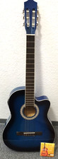 Klassische Gitarre 4/4 blau mit TA