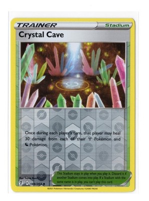 Crystal Cave 144/203 Reverse Holo Uncommon Evolving Skies Pokemon Card NM