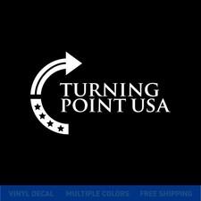 Turning Point USA Car Window Decal   Patriotic Vinyl Sticker for Any Surface