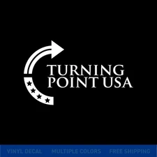 Turning Point USA Car Window Decal – Patriotic Vinyl Sticker for Any Surface
