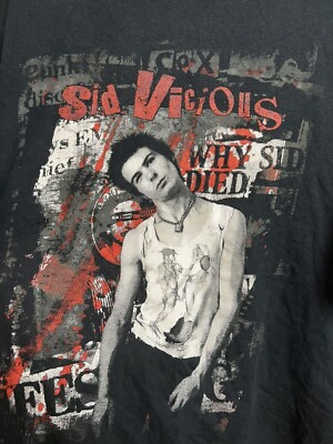 Vintage 90s Sid Vicious Sex Pistols Anarachy Punk Band Tee | eBay