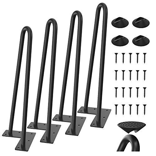 Furniture Legs Hairpin Legs 12 Inch Set of 4 Metal Table Legs DIY Projects fo... - Picture 2 of 7