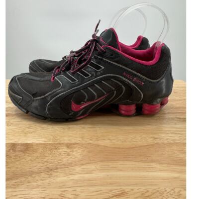 Nike Women's Shox Navina Sneakers 356918-065 - Black/Pink Sz 9.5 Athletic Shoes