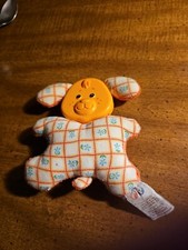 Vintage 1982 Fisher Price Baby Rattle Toy Stuffed Dog Plush 653