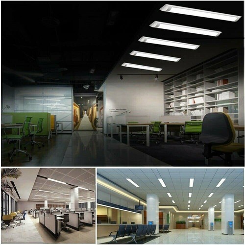 Lámpara de tubo de techo de garaje de 6500 k LED delgada de 2 pies 3 pies 4 pies blanco brillante - Imagen 2 de 9