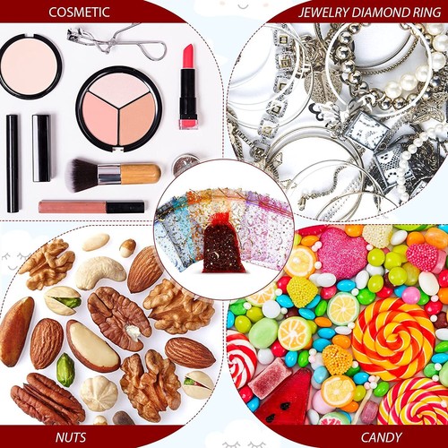 100 x Wedding Gift Organza Bags Party Favour Candy Pouch Jewellery Packaging - Picture 11 of 13