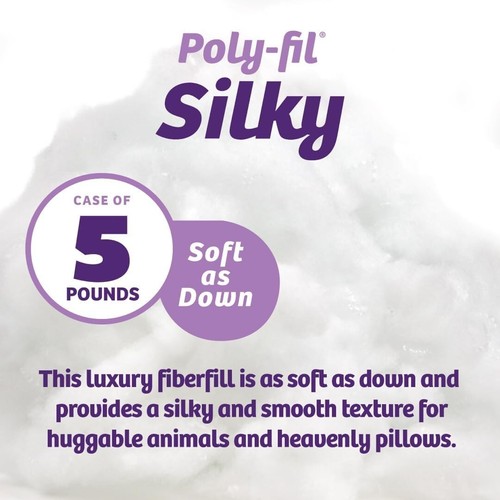 Luxury Soft Pillow Stuffing - Silky Poly-Fil in 5 lb Box, Made in the USA - Picture 4 of 9