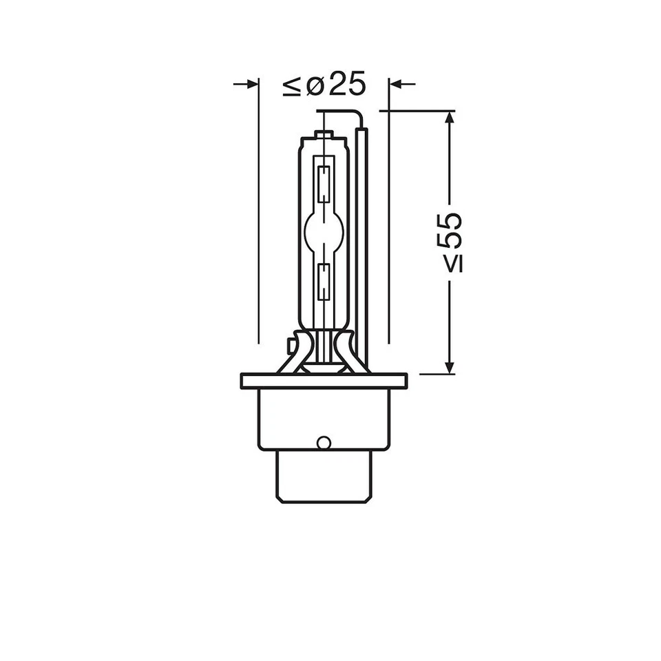 OSRAM XENON XENARC® D2S SCHEINWERFER CLASSIC LAMPE BRENNER 66240CLC 2x - Bild 3 von 4