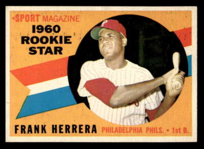 1960 TOPPS FRANK HERRERA PHILADELPHIA PHILLIES #130 ROOKIE RC NM XX4229
