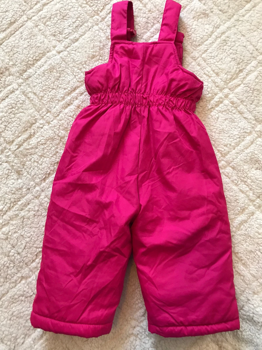 Girls Toddler Snow Pants Size 12 Months Hot Pink eBay