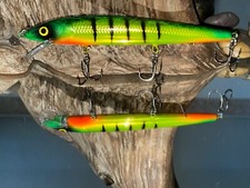 Custom Painted Rapala Husky Jerk 14, HJ14 crankbait walleye bass Money Maker