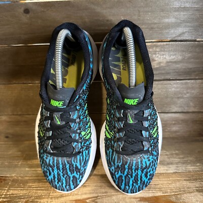 Womens Nike Lunaracer 3 Blue Leopard Print Athletic Running