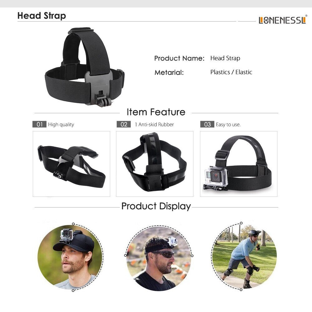DEEFOG Kit de Accesorios 53 en 1 Copatible con Gopro8 Hero 9/8/7/6/5/4 DEEFOG Kit de Accesorios 53 en 1 Copatible con Gopro8 Hero 9/8/7/6/5/4