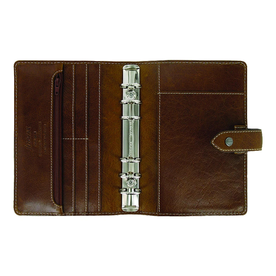 Filofax 2025-2026 Malden Organizador Personal Cuero Papel Ocre Tamaño 6.75 x 3.75 Foto 4 de 4