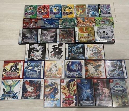 Pokemon Nintendo Go GBC GBA DS 3DS Interrupteur Set 34 plein De Japonais Testé - Zdjęcie 1 z 2