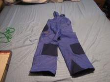 COLUMBIA SPORTSWEAR KIDS INSULATED BIBS BLUE SZ 4/5 USED READ