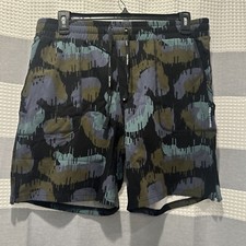 Pair Of Thieves Mens Sz Lrg - Lounge Shorts Elastic Waist Drawstring Black/Multi