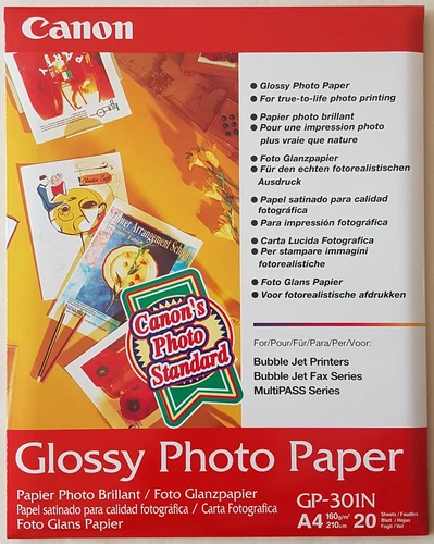 Foto Glanzpapier Canon, A4, 20 Blatt, originalverpackt    (4796)