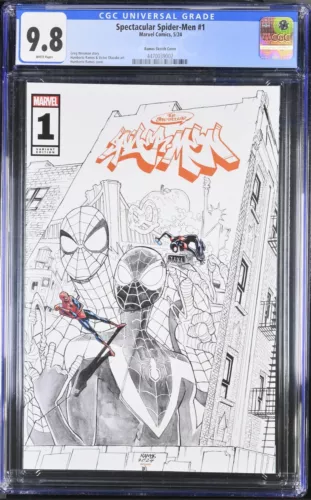 Spectacular Spider-Men #1 HUMBERTO RAMOS 2024 SDCC TRINITY COMICS (600) CGC 9.8