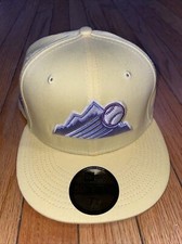 New Era Exclusive Colorado Rockies 25th Anv Yellow W Lavender UV