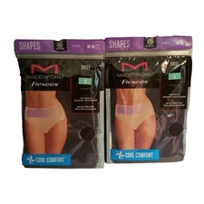 Maidenform Flexees Shapes Firm Brief Cool Comfort Size SMALL Black Lot of 2