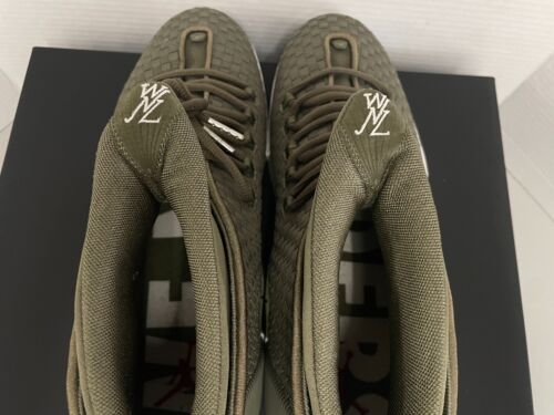 AIR JORDAN X PUBLIC SCHOOL NY 15 XV RETRO PSNY OLIVE GREEN SAIL OFF WHITE 11.5 - Picture 5 of 10