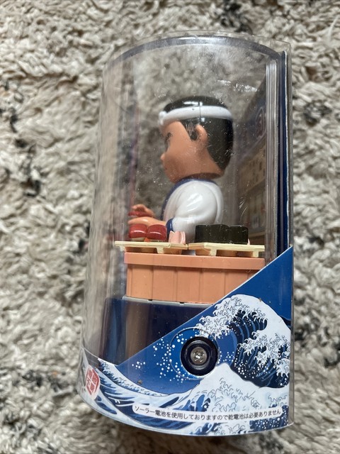 Solar figurine japanese sushi chef