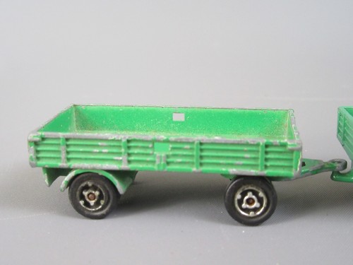 B601 Vintage 1975 Majorette France Saviem Sm Europe Mid Trailer Green 1:100 - Picture 9 of 13