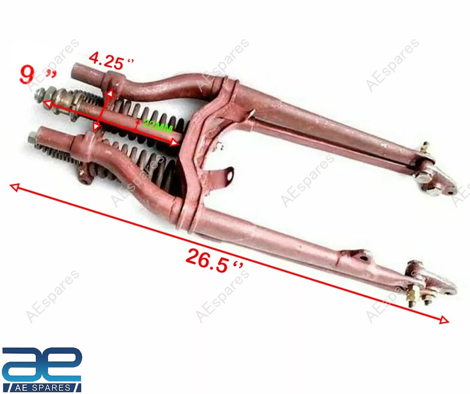 Conjunto de horquilla de viga Springer militar WL WLA WLC WWII para Harley Davidson WL WLA WLC WD Foto 3 de 4