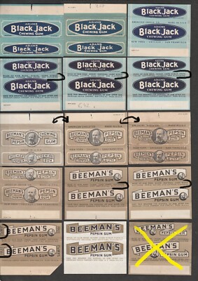 ADAMS Chewing GUM WRAPPER label 1924-1950 - 1 PIECE for US$ 26.00 - BUY ...