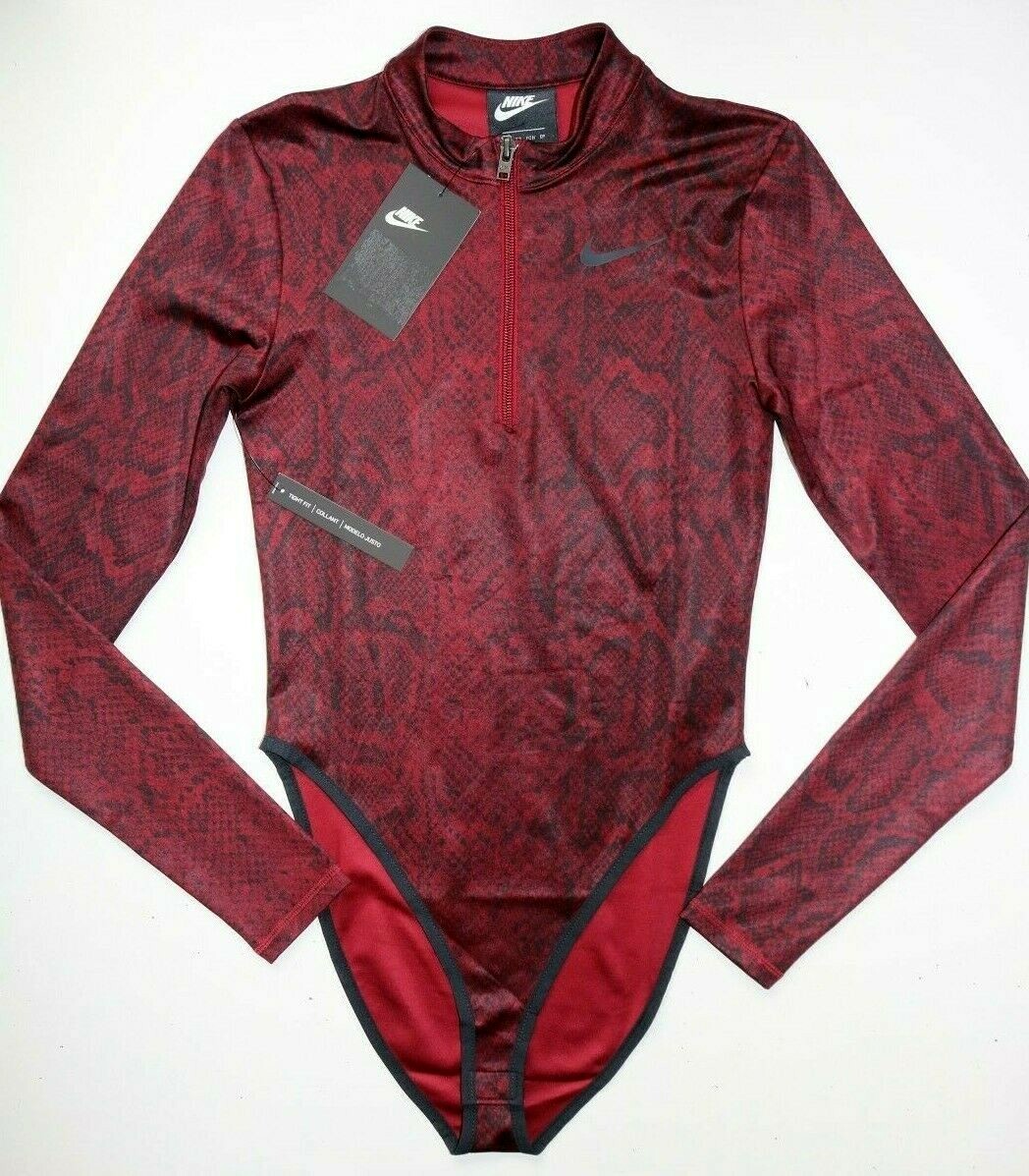 NIKE SPORTSWEAR PYTHON PRINT LONG SLEEVE BODYSUIT TOP CJ6355 NIKE SPORTSWEAR PYTHON PRINT LONG SLEEVE BODYSUIT TOP CJ6355