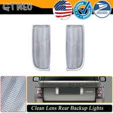 Fits Land Rover 03-12 Range Rover Rear Tailgate Reverse Backup Lamps Clear Lens