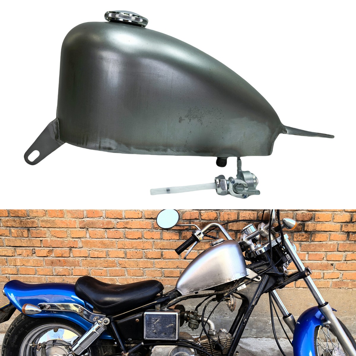 5L Modified Motorcycle Petrol Fuel Tank W/ Cap For Honda JAZZ50