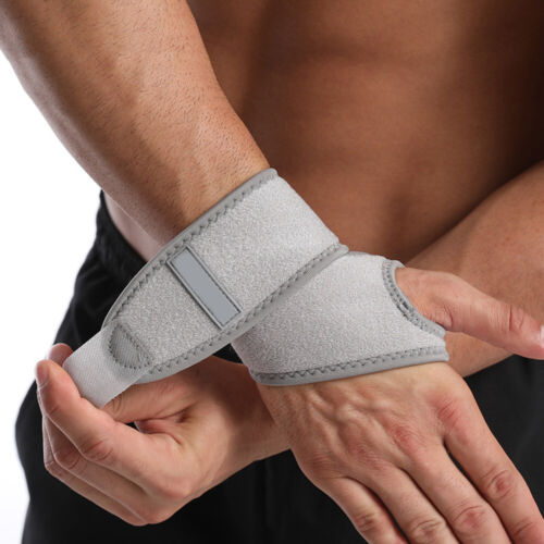Wrist Band Brace Wrap Adjustable Support Gym Strap Carpal Tunnel Bandage Sports - Picture 1 of 24