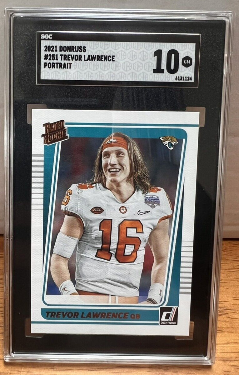 Trevor Lawrence 2021 DONRUSS Portrait Rated Rookie #251 SGC 10 GEM