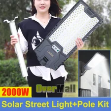 9900000LM Solar Street Light Foco Solar Exteriores Outdoor Parking Lot Road Lamp