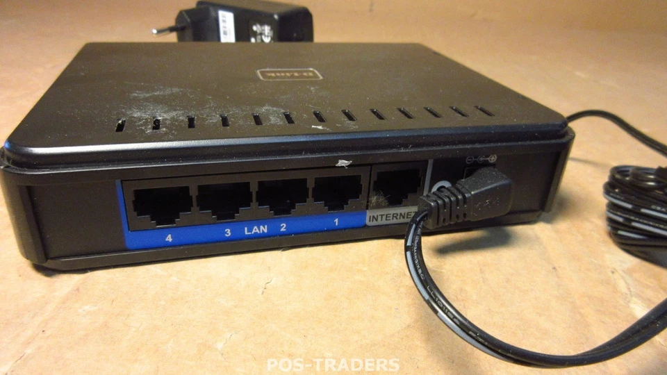 D-Link DIR-100 Ethernet 4-Port Router 4 10/100BASE-TX Ethernet ports INCL PSU - Bild 2 von 3