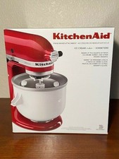 Kitchenaid Kica0wh Stand Mixer Ice Cream Maker Attachment White