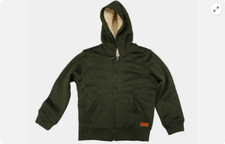 Weatherproof Vintage 1948 Boy's Sherpa-Lined Full Zip Jacket Army Heather S NWT