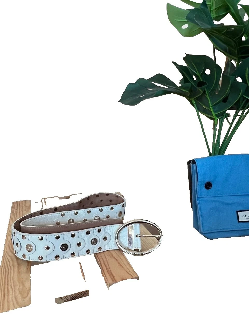 Versace White Belts for Women